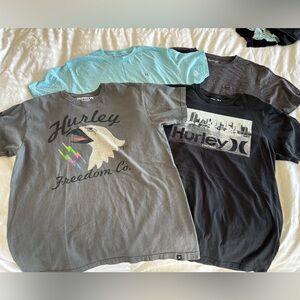 Hurley Men’s Large tee shirt bundle 
Set of 4 crew neck